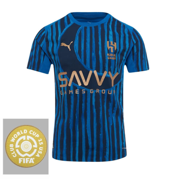 Textodoseuparagrafo-2025-06-17T010712.746 Al Hilal Home Fan Jersey 2025/26 Patch Club World Cup - Imagem 1