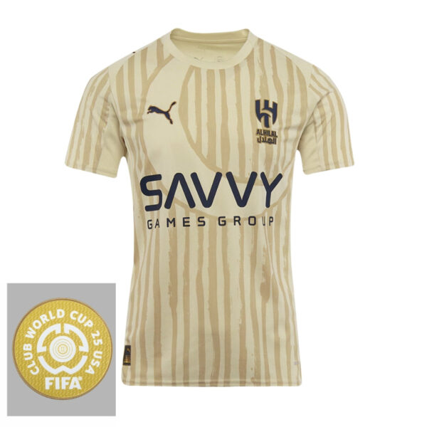 Al Hilal GK Fan Jersey 2025/26 Patch Club World Cup - Imagem 1