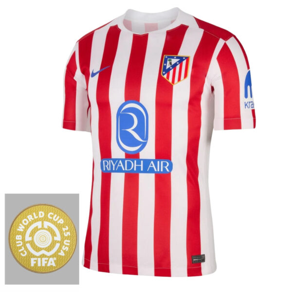 Textodoseuparagrafo-2025-06-17T010947.479 Atlético Madrid Home Fan Jersey 2025/26 Patch Club World Cup - Imagem 1