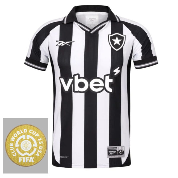 Botafogo Home Fan Jersey 2025/26 Patch Club World Cup - Imagem 1