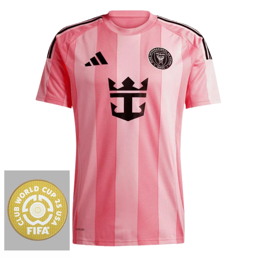 Textodoseuparagrafo-2025-06-17T013544.967 Inter Miami Home Fan Jersey 2025/26 Patch Club World Cup - Imagem 1