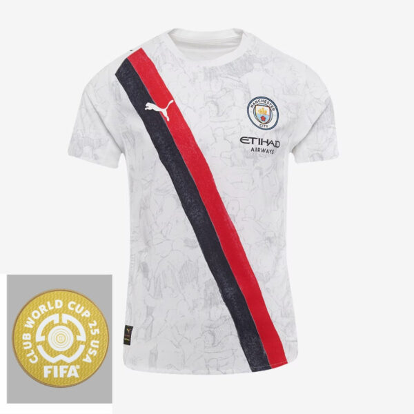 Manchester City Away Fan Jersey 2025/26 Patch Club World Cup - Imagem 1