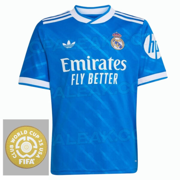 Real Madrid Third Fan Jersey 2025/26 Patch Club World Cup - Imagem 1