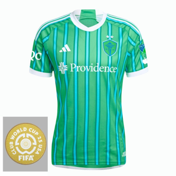 Seattle Sounders Home Fan Jersey 2025/26 Patch Club World Cup - Imagem 1