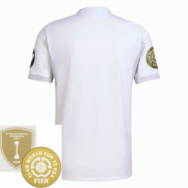Real Madrid Home Fan Jersey 2025/26 - Patch 2025 Club World Cup + FIFA Intercontinental Champions - Imagem 2
