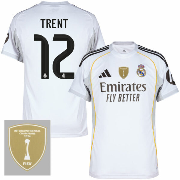 Real Madrid Home Bellingham 5 Fan Jersey 2025/26 FIFA Intercontinental Champions Patch - Imagem 1
