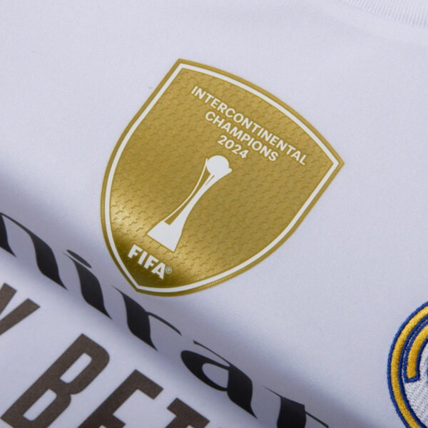 Real Madrid Home Bellingham 5 Fan Jersey 2025/26 FIFA Intercontinental Champions Patch - Imagem 3