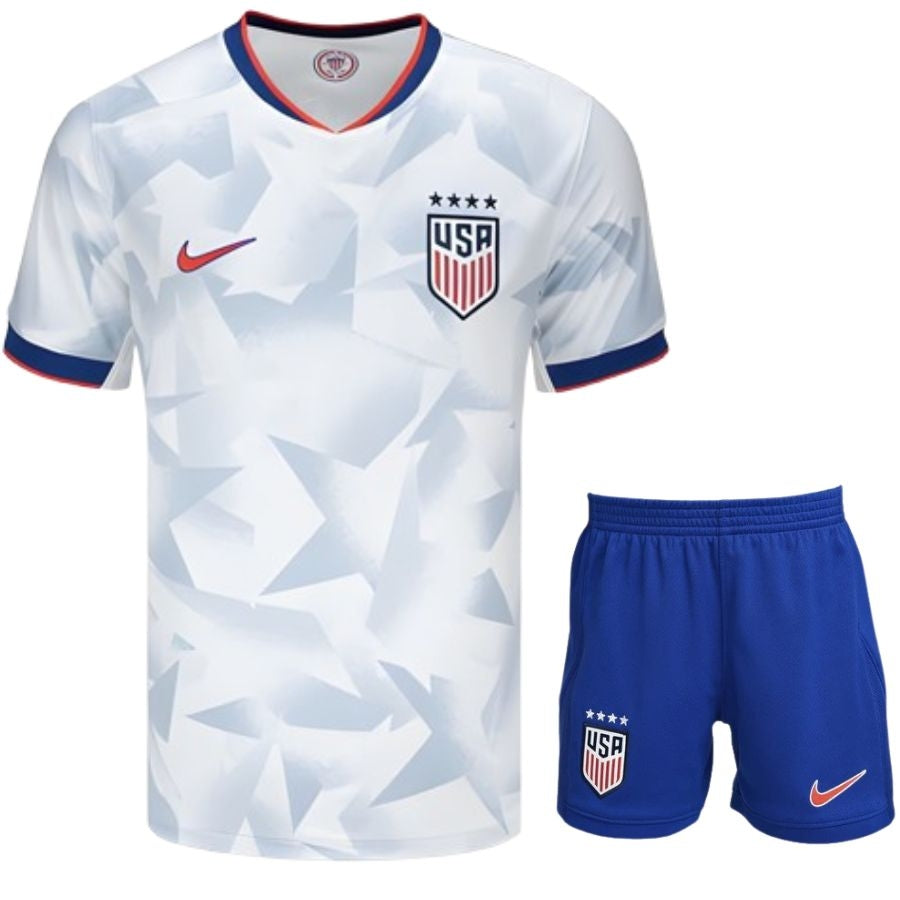 Textodoseuparagrafo-2025-07-04T014537.067 Kids KIT USA Home Fan Jersey 2025/26 - Imagem 1