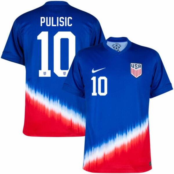 USA Pulisic 10 Away Fan Jersey 2024/25 - Imagem 1