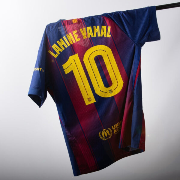 Barcelona Home Authentic Player 2025/26 Dri-Fit ADV Match - La Liga Patch - Imagem 4