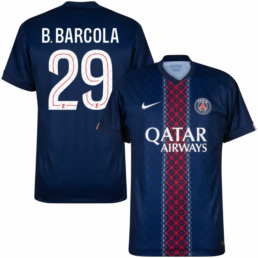 Textodoseuparagrafo-2025-07-14T214628.077 PSG Barcola 29 Home Fan Jersey 2025/26 - Imagem 1