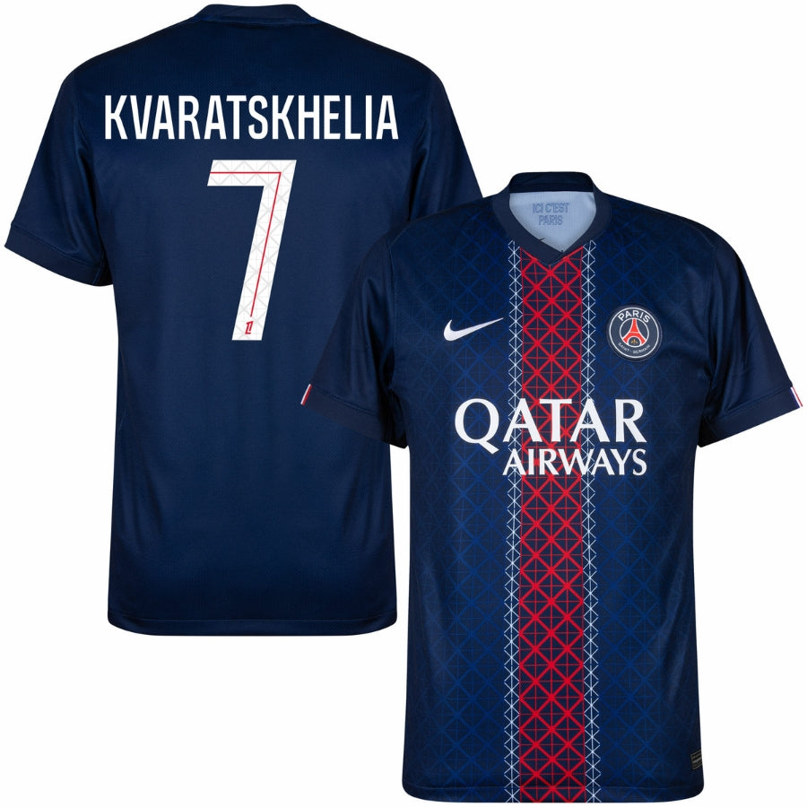 Textodoseuparagrafo-2025-07-14T214731.457 PSG Kvaratskhelia 7 Home Fan Jersey 2025/26 - Imagem 1