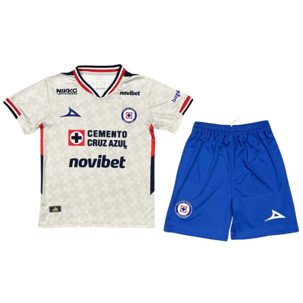 Kids Kit Cruz Azul Away Fan Jersey 2025/26 - Imagem 1