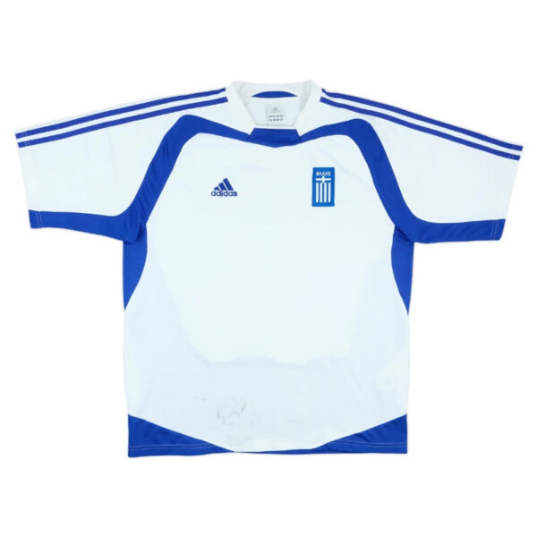 Textodoseuparagrafo-2025-08-17T220116.002 Greece Retro Away Fan Jersey 2004/06 - Imagem 1