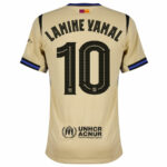 Barcelona Away Lamine Yamal 10 Fan Jersey 2025/26 Official Printing (Champions League) - Imagem 2