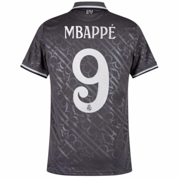 Real Madrid Third Fan Jersey 2024/25 Patches UCL UEFA Foundation (Official Printing) - Imagem 6