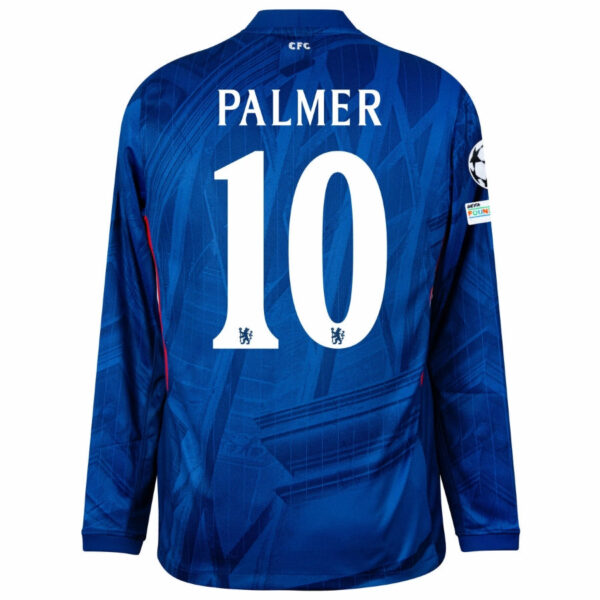 Chelsea Home Long Sleeve Fan Jersey 2025/26 - Patchs Club World Cup UCL UEFA (Official Printing) - Imagem 3