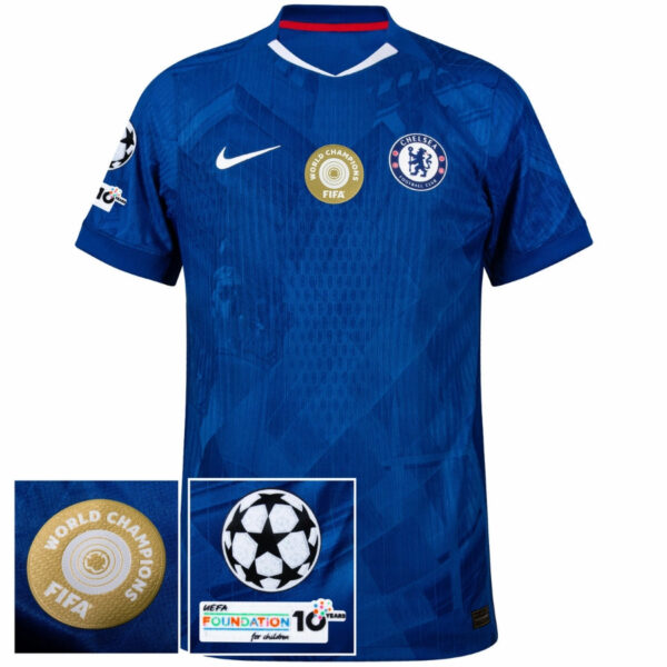Chelsea Home Authentic Player 2025/26 - Patchs Club World Cup UCL UEFA (Official Printing) - Imagem 1