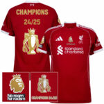 Liverpool Premier League Winners Trophy Edition Home Fan Jersey 2025/26