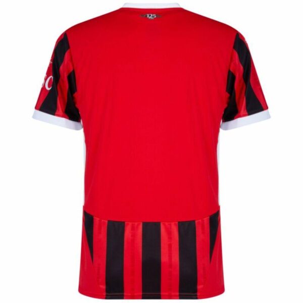AC Milan Home Fan Jersey 2024/25 Patches UCL UEFA Foundation (Official Printing) - Imagem 2