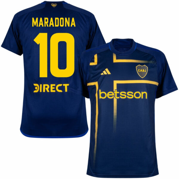 Textodoseuparagrafo_66 Boca Juniors MARADONA #10 Third Fan Jersey 2024/25 - Imagem 1