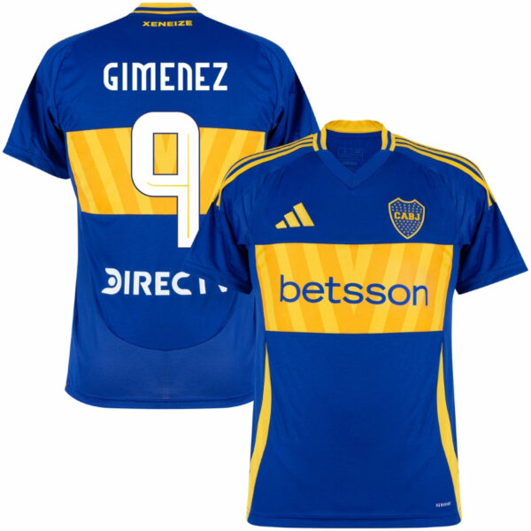 Boca Juniors GIMENEZ #9 Home Fan Jersey 2024/25 - Imagem 1