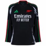 Arsenal Away Fan Jersey Long Sleeve 2024/25 Patches UCL UEFA Foundation (Official Printing) - Imagem 2