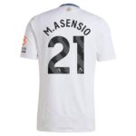 Aston Villa Marco Asensio 21 Away Fan Jersey 2024/25 Patches UCL UEFA Foundation (Official Printing) - Imagem 2