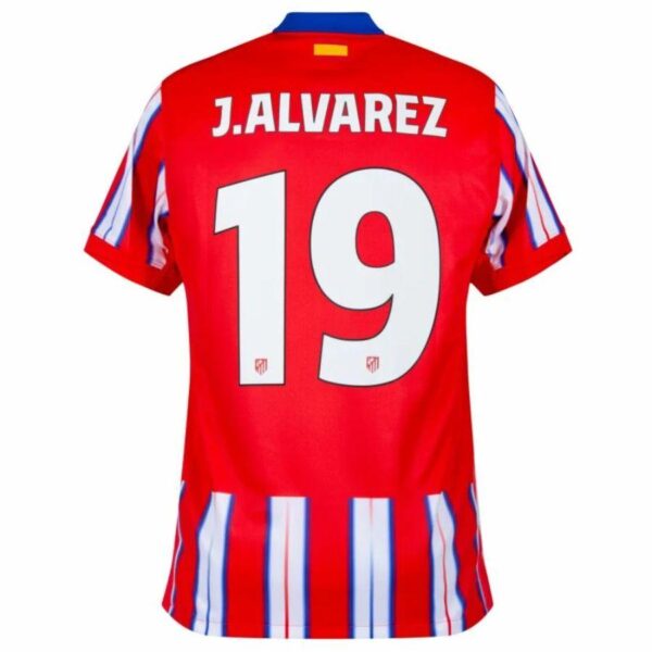 Atlético Madrid Home Fan Jersey 2024/25 Patches UCL UEFA Foundation (Official Printing) - Imagem 7