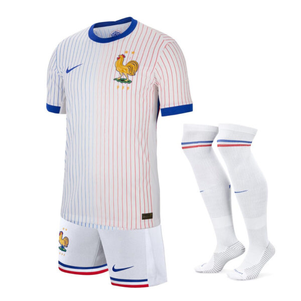 Kids KIT France Away Jersey 2024/25 - Imagem 1