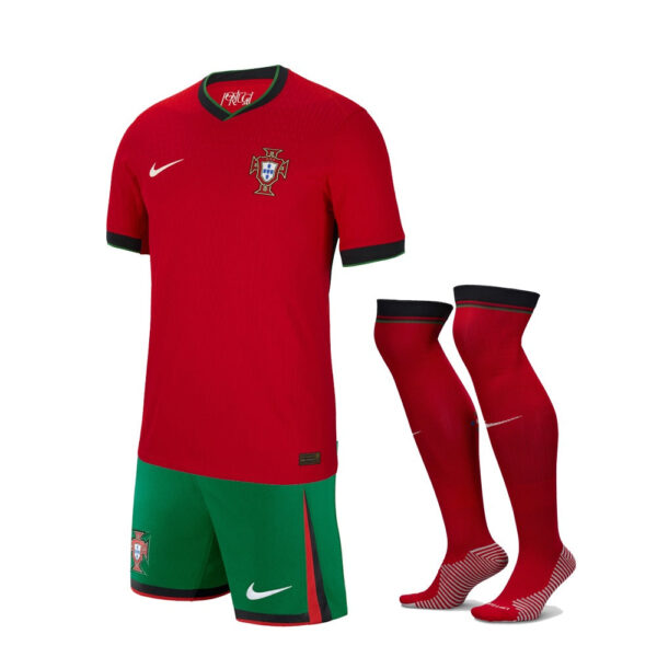 Kids KIT Portugal Home Jersey 2024/25 - Imagem 1