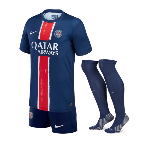 Kids KIT Paris Saint-Germain Home Jersey 2024/25 - Imagem 1