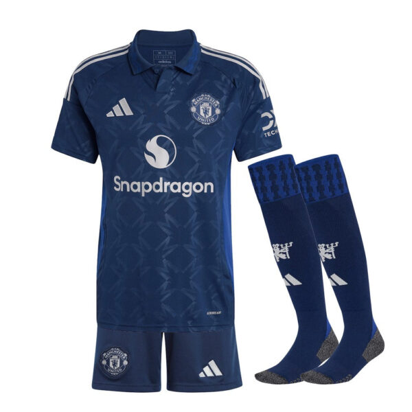 Kids KIT Manchester United Away Jersey 2024/25 - Imagem 1