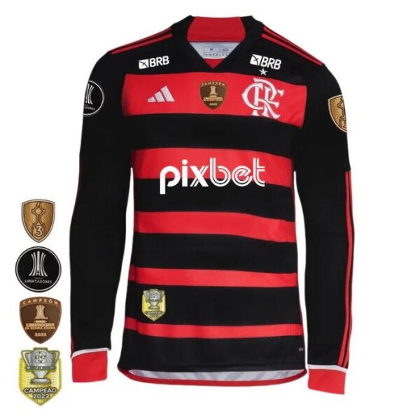 Flamengo Home Long Sleeve Jersey 2024/25 - Imagem 4