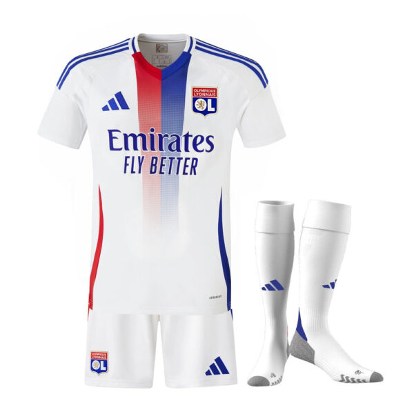 Kids KIT Olympique Lyonnais Home Jersey 2024/25 - Imagem 1