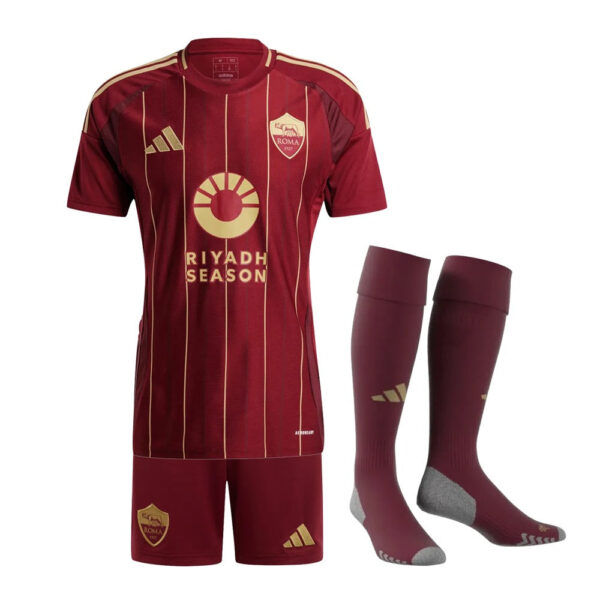 Kids KIT Roma Home Jersey 2024/25 - Imagem 1