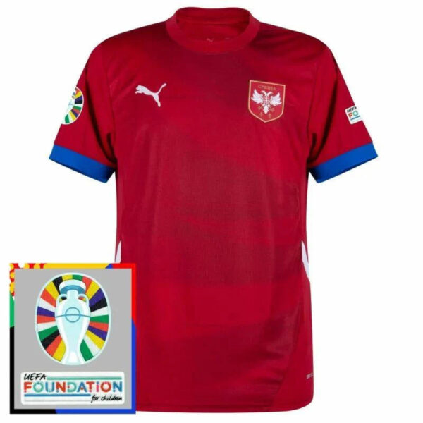 Serbia Home Jersey 2024/25 - Imagem 3