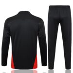 Kit AC Milan Short Zipper Training Black - Imagem 2