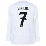 Real Madrid Home Long Sleeve Fan Jersey 2024/25 Vini Jr. 7 - Imagem 2