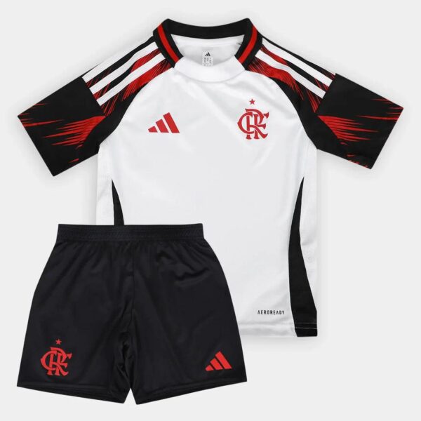 Kids Kit Flamengo Away Fan Jersey 2025/26 - Imagem 1