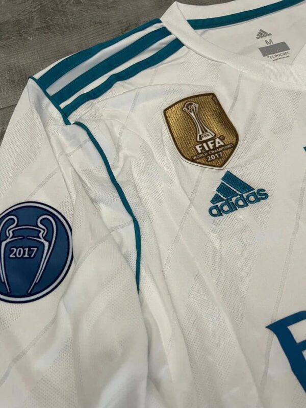 Retro Real Madrid Long-sleeve Home Jersey 2017/18 - Imagem 5