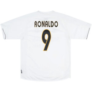Ronaldo #9 Real Madrid Home Retro Jersey 2003/04