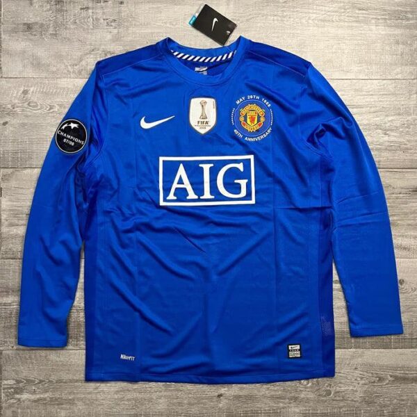 Retro Manchester United Long-sleeve Third Jersey 2008/09 - Imagem 2