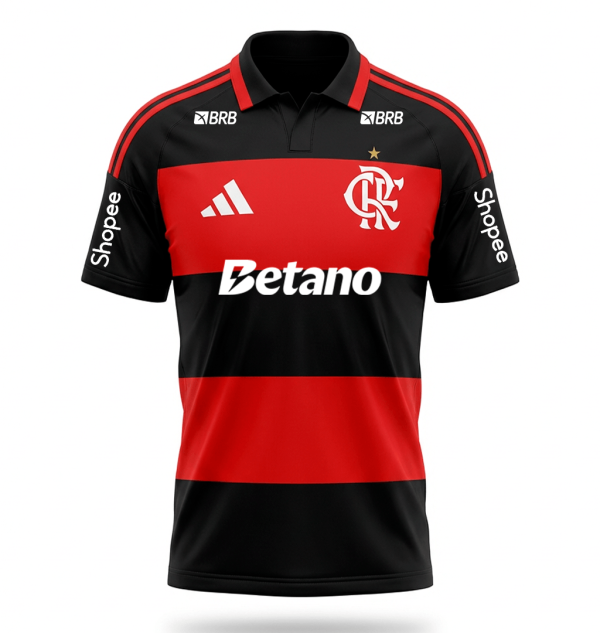 Camisa Flamengo I 26/27 - Masculina torcedor - Com Patrocinadores - Imagem 1