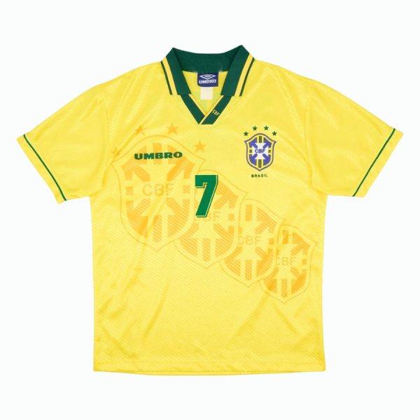 Brasil Home Bebeto 7 Retro Jersey 1994 - Imagem 2